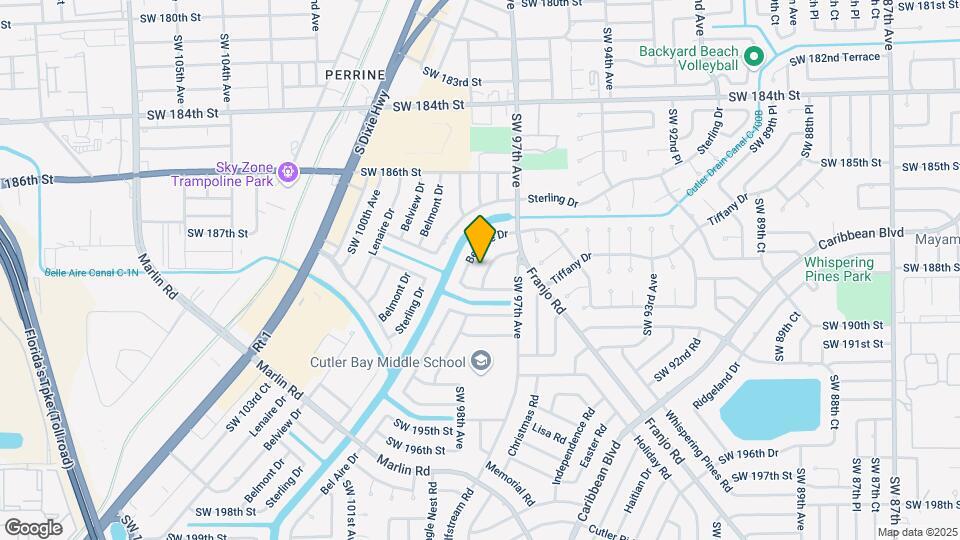 18775 SW 99th Rd, Unit Cutler bay efficiency Mapa y Detalles de la Ubicación