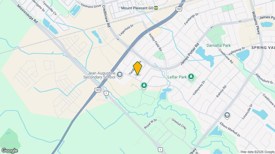 96 Yardley Cres Map and Location Details