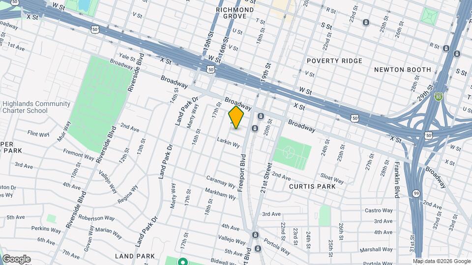 1813 Beverly Way Map and Location Details