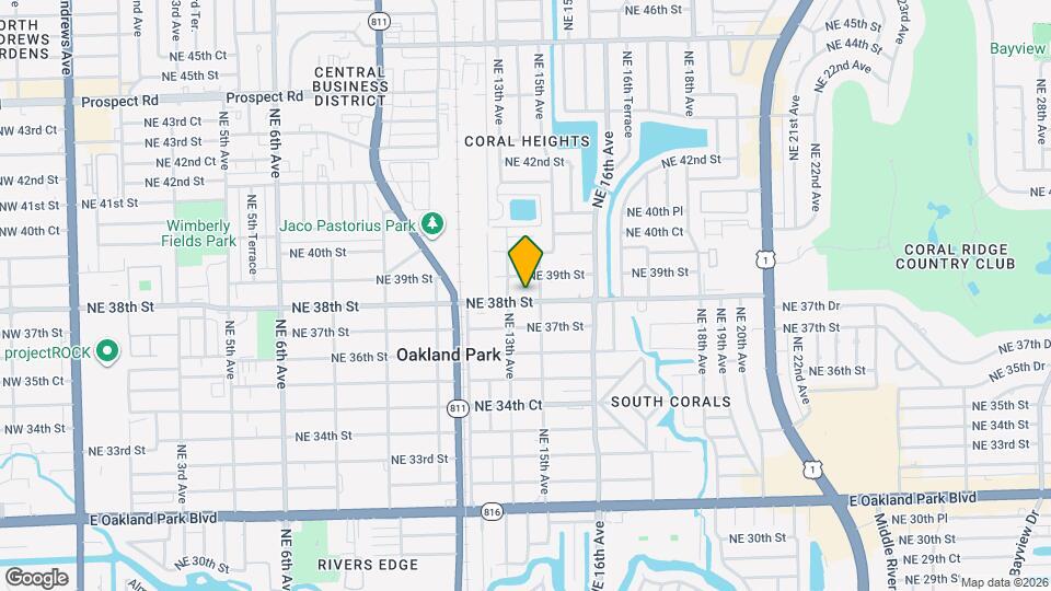 1399 NE 38th St Map and Location Details