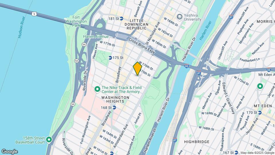 550 W 174th St Map and Location Details
