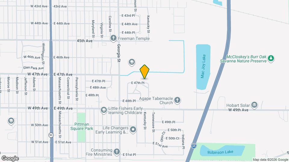 1060 E 47th Pl Map and Location Details