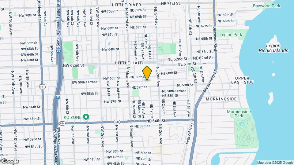 135 NE 59th St Map and Location Details
