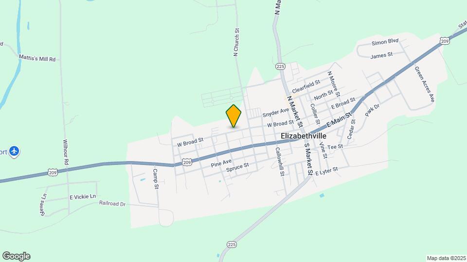 239 W Broad St Map and Location Details