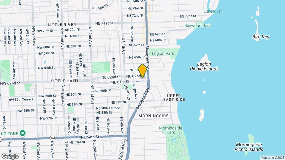 555 NE 61st St Map and Location Details