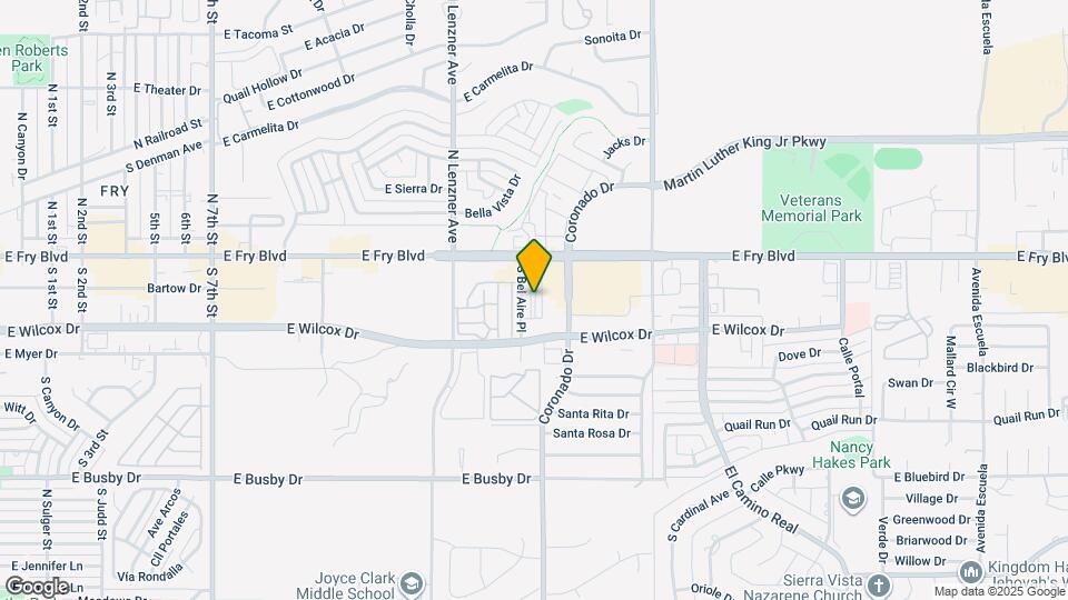 1800 E Fry Blvd Map and Location Details