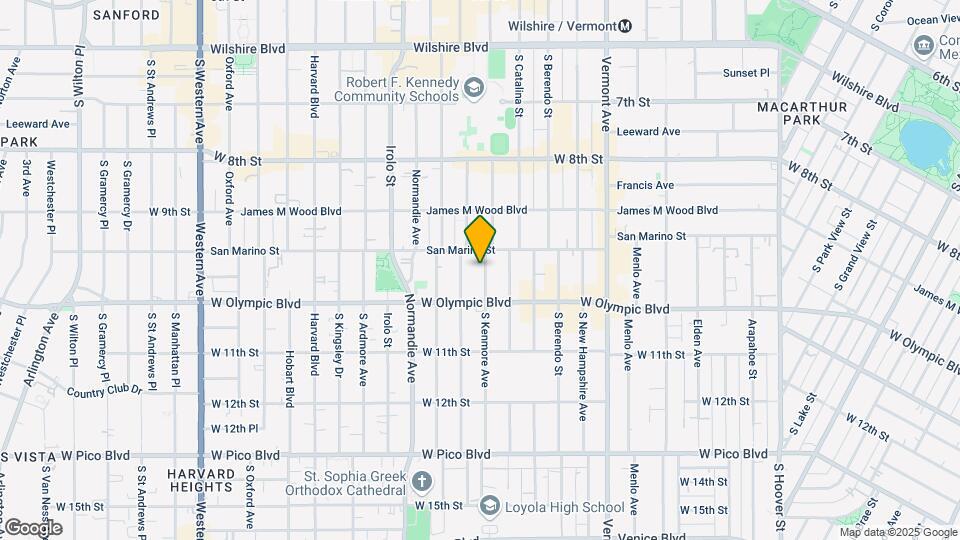 961 S Kenmore Ave Map and Location Details