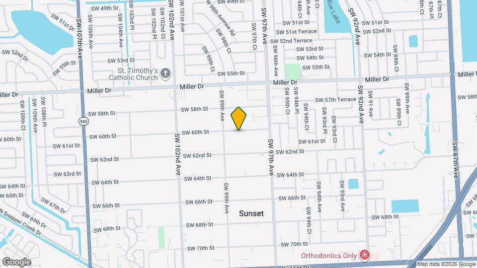 9840 SW 60th St Map and Location Details