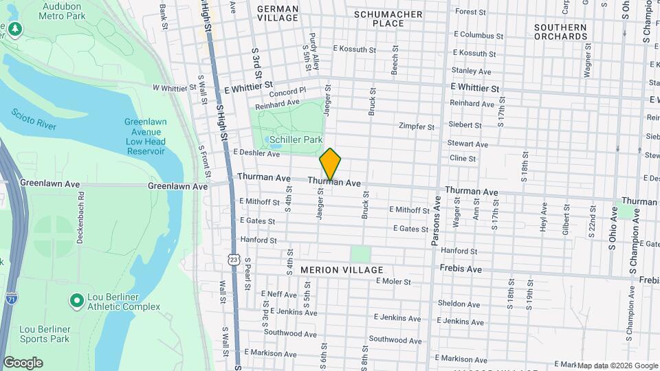 221-223-223 Thurman Ave Map and Location Details