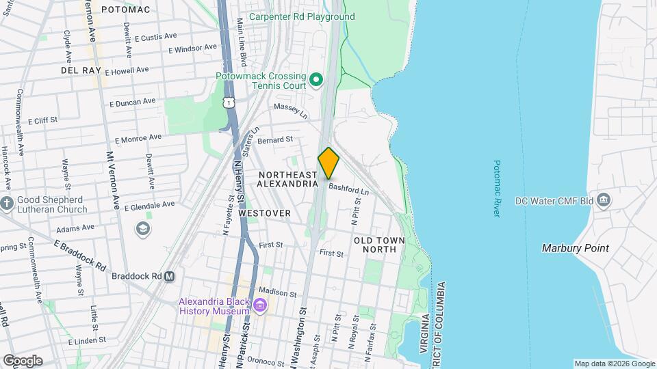 1305 E Abingdon Dr Map and Location Details