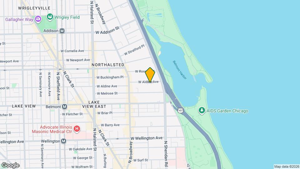 443 W Aldine Ave, Unit 301 Map and Location Details