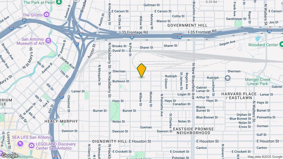 803 Burleson St Map and Location Details