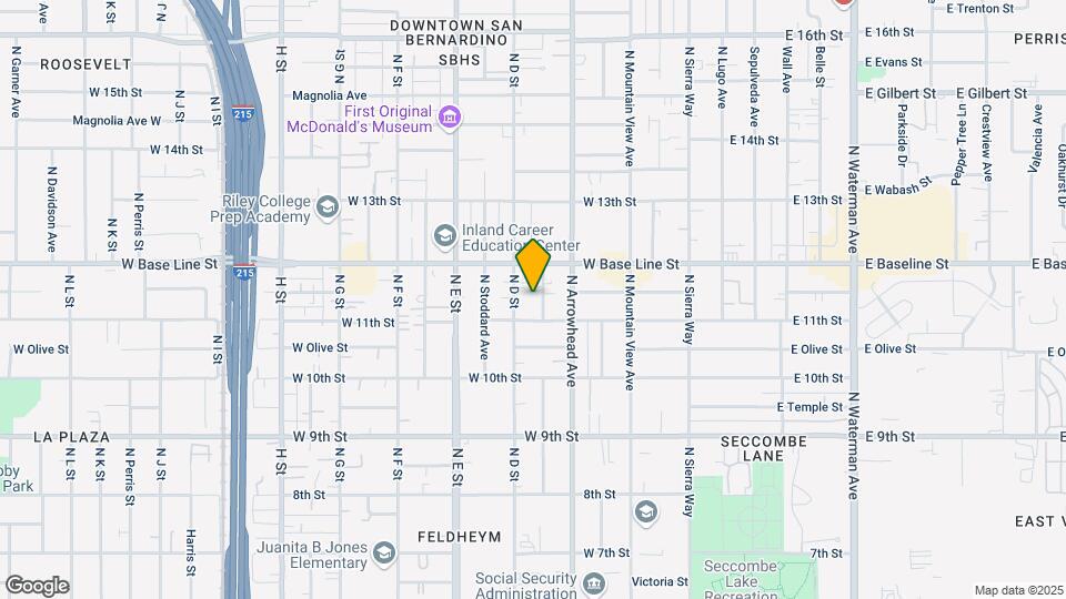 1134 N Mayfield Ave Map and Location Details