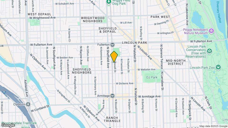 2228 N Bissell St Map and Location Details