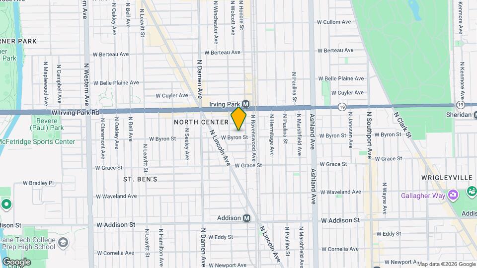 1834 W Byron St Map and Location Details