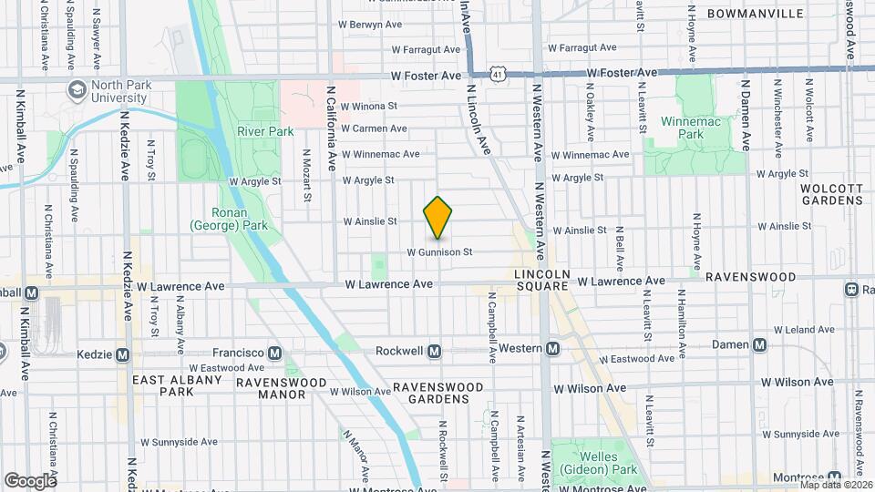 4846 N Rockwell St, Unit 4844-3 Map and Location Details