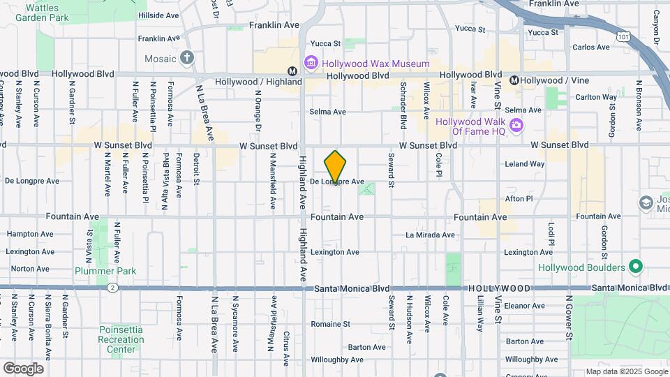 1347 N Las Palmas Ave Mapa y Detalles de la Ubicación