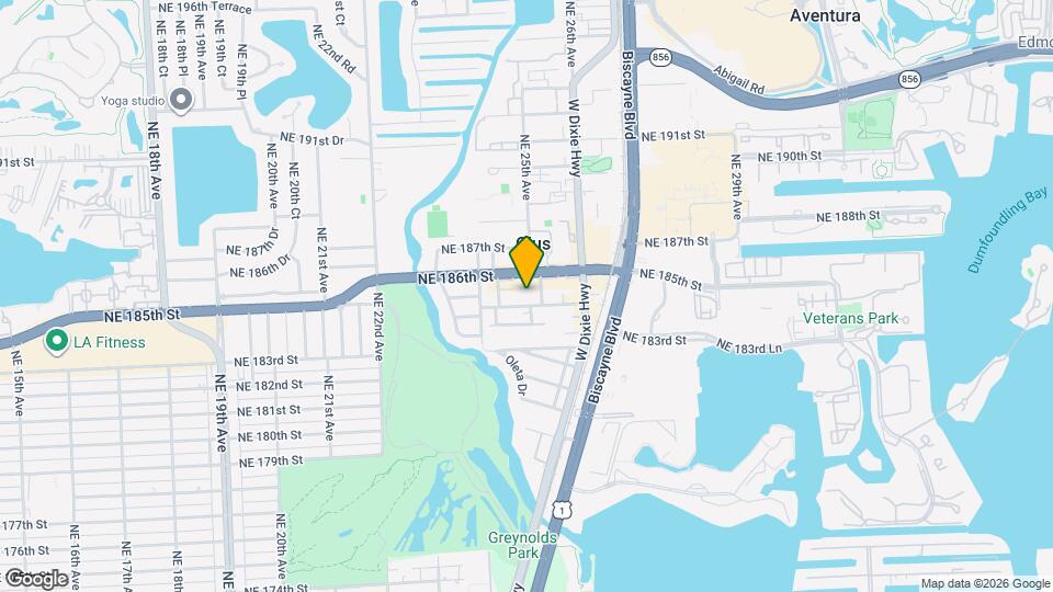 2475 NE 184th Terrace Map and Location Details