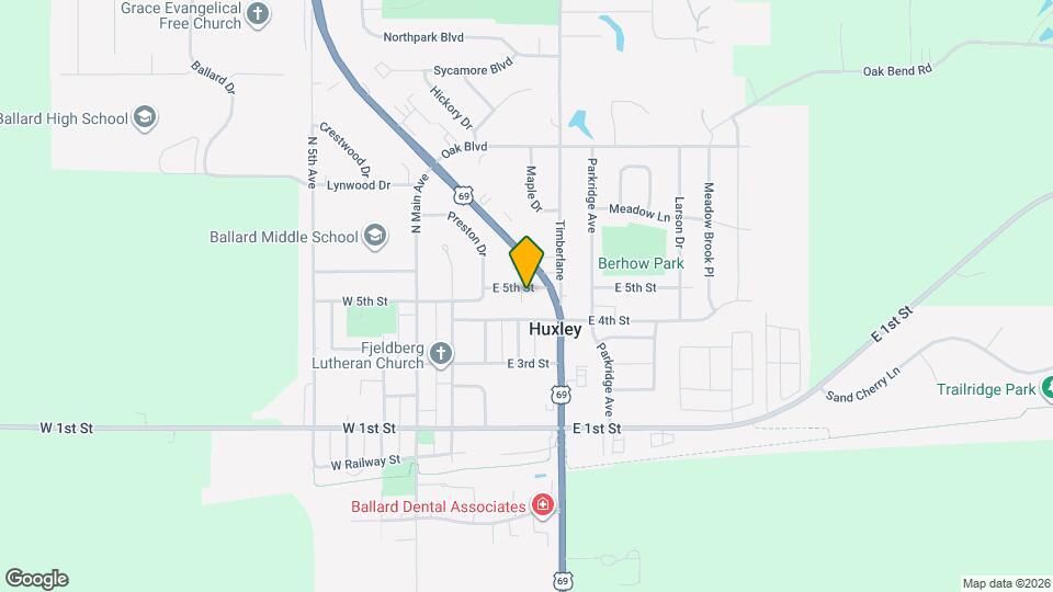 312 E 5th St Map and Location Details