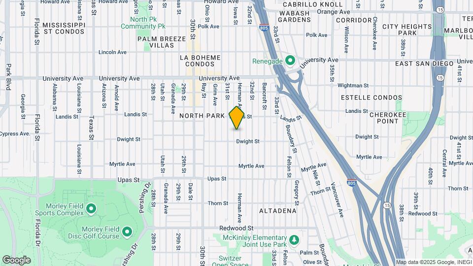 3634 Herman Ave Mapa y Detalles de la Ubicación