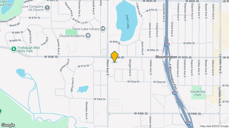 2107 W 90th St Map and Location Details