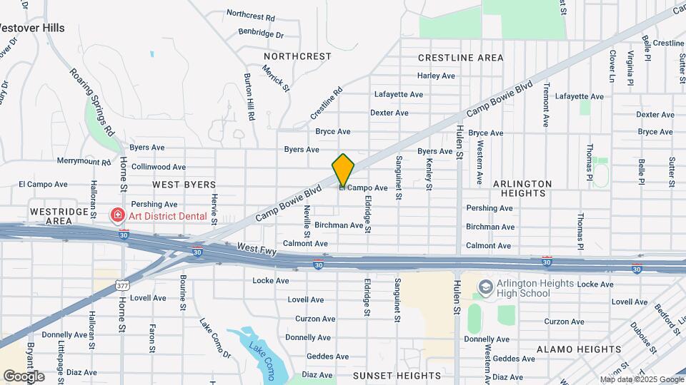 4933 El Campo Ave Map and Location Details