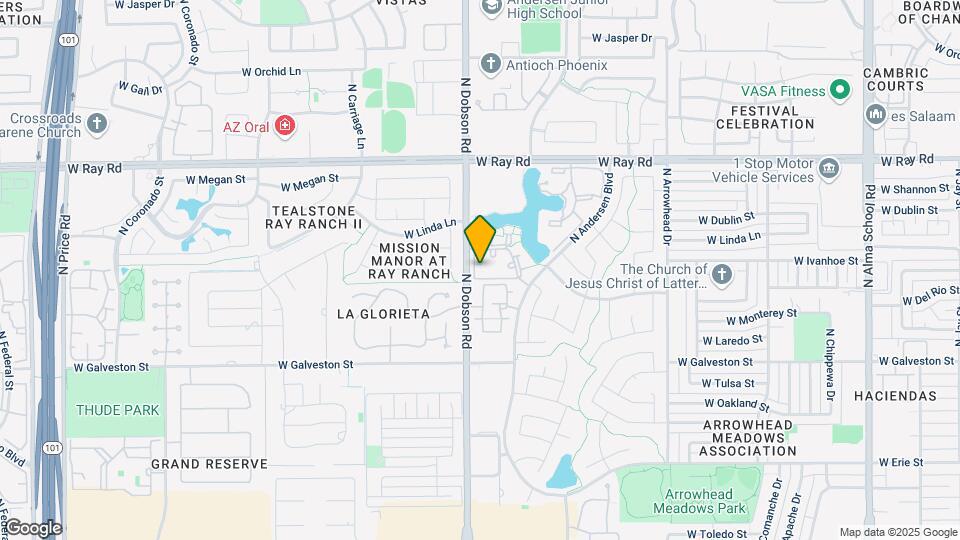 855 N Dobson Rd Map and Location Details