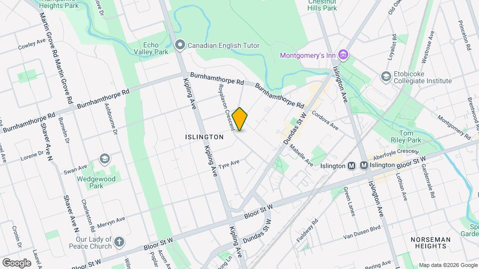 71 Royalavon Crescent Map and Location Details