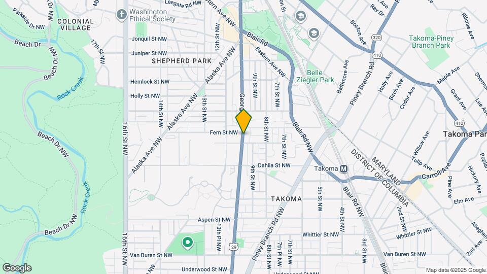 7221 Georgia Ave NW Map and Location Details