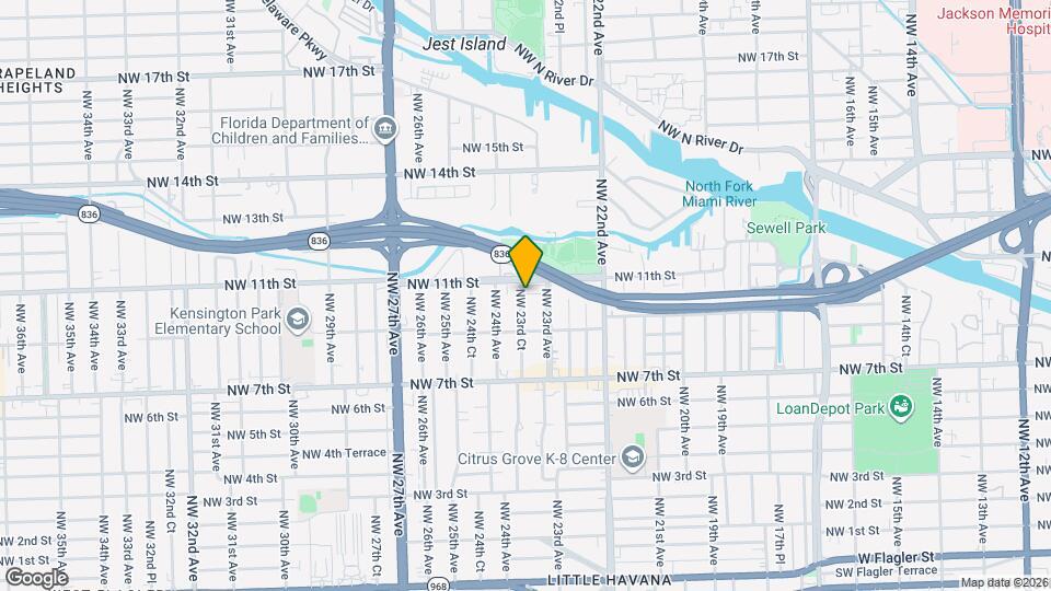 1021 NW 23rd Ct Mapa y Detalles de la Ubicación