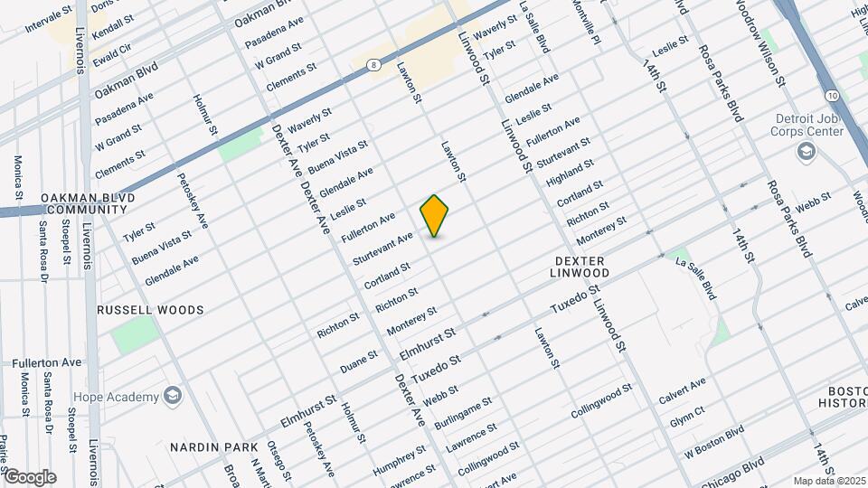 3032 Cortland St Map and Location Details