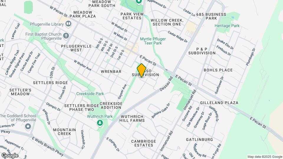 1633 Seeger Dr Mapa y Detalles de la Ubicación