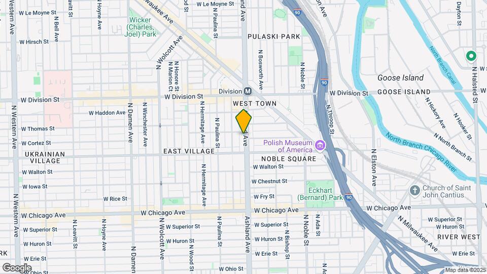 1030 N Ashland Ave Map and Location Details