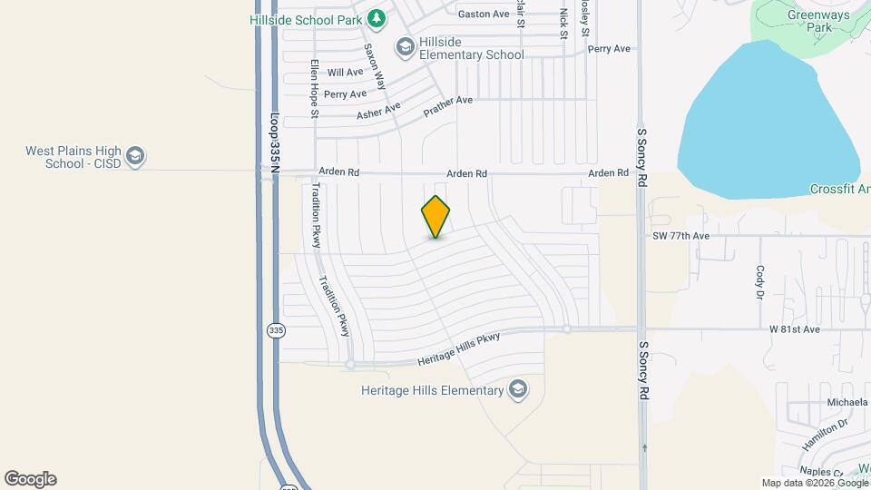 9503 Westin Dr Map and Location Details