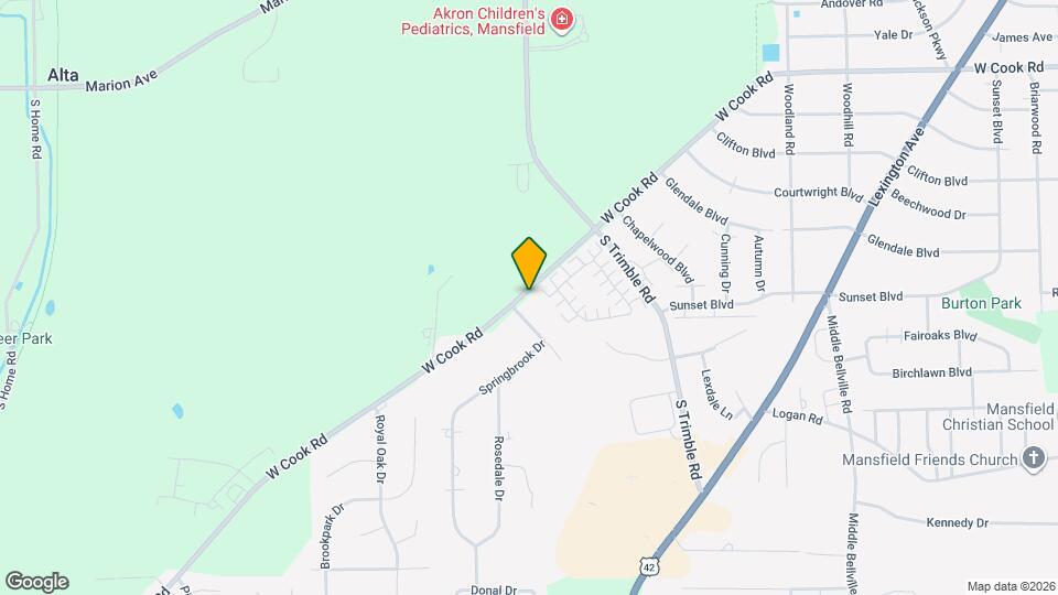 1073 W Cook Rd Map and Location Details