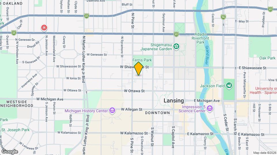 512 W Ionia St, Unit B Map and Location Details
