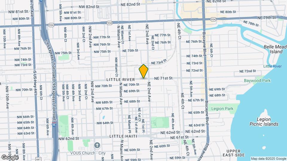 180 NE 71st St Map and Location Details