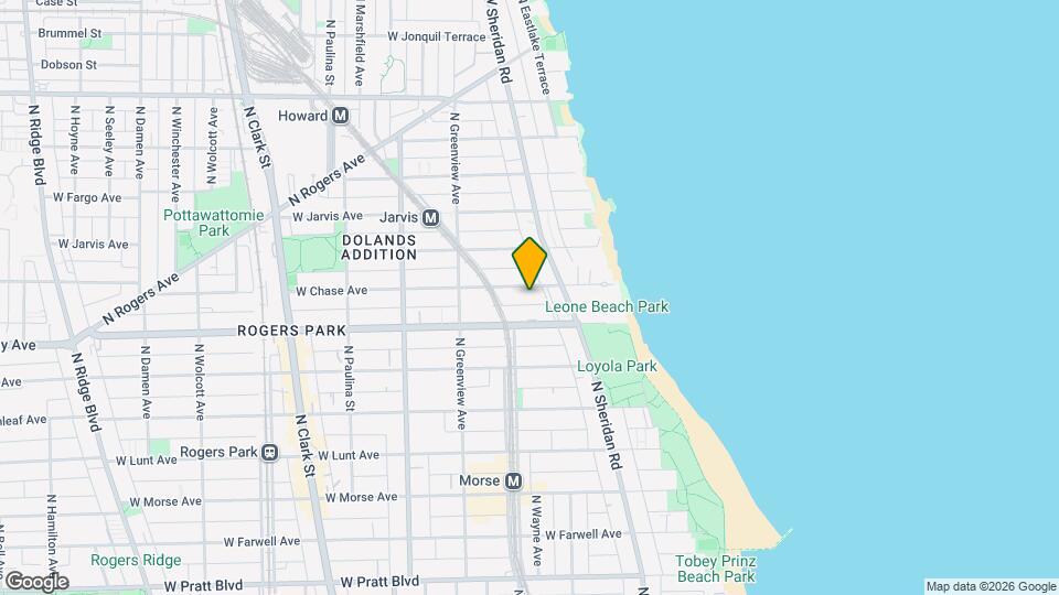 1331 W Chase Ave Map and Location Details