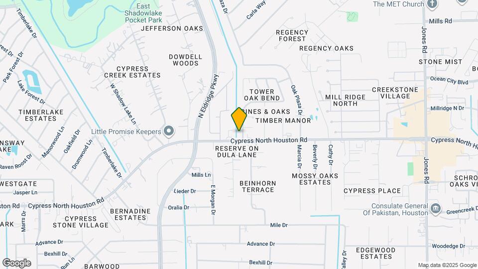 12307 Lusterleaf Dr Map and Location Details