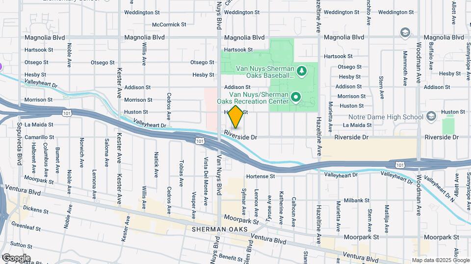14425 Riverside Dr Map and Location Details