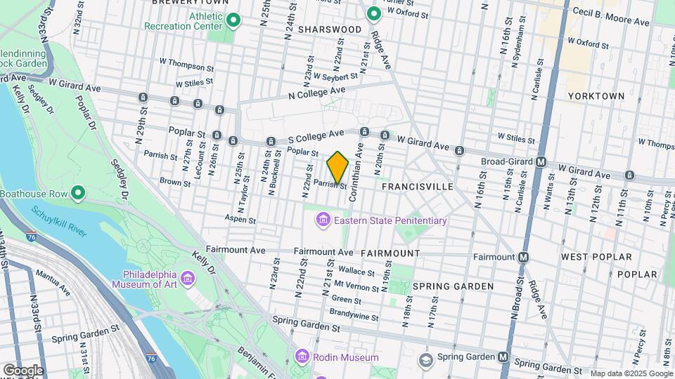 834 N Woodstock St Map and Location Details