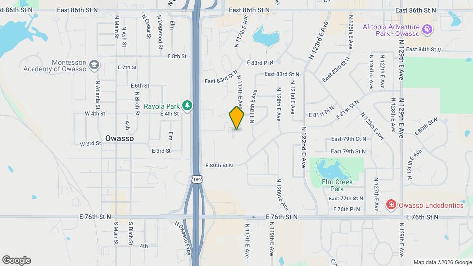 8006 N 117th E Ave Map and Location Details