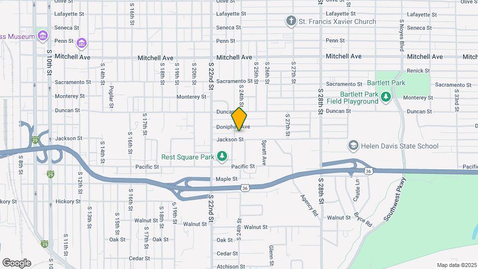 1819 S 24th St Map and Location Details