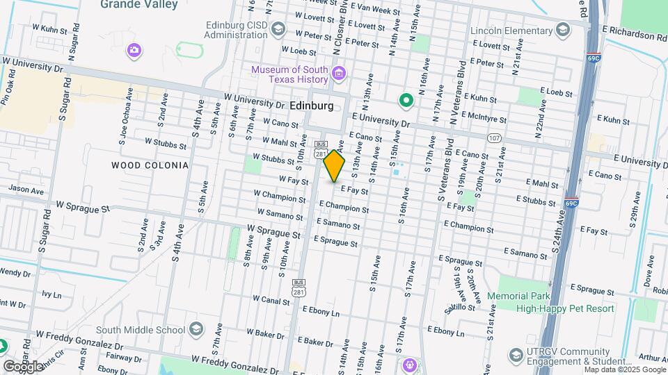 9 E Fay St Mapa y Detalles de la Ubicación