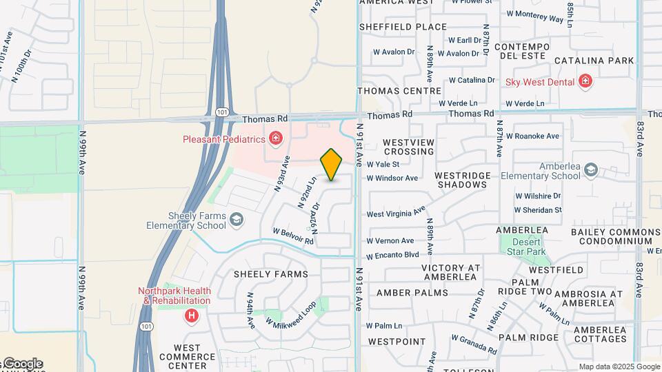 9134 W Virginia Ave Map and Location Details