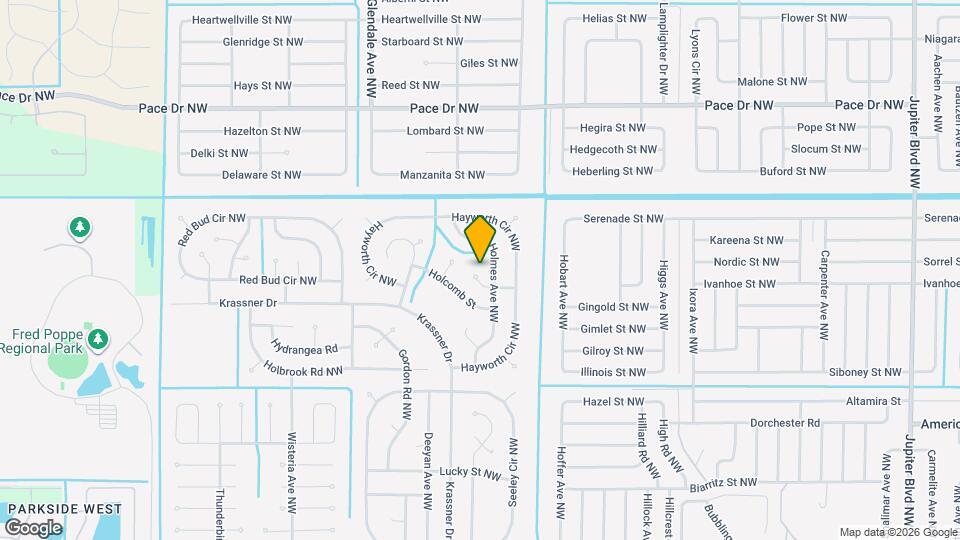 1481 Hollaman St NW Map and Location Details