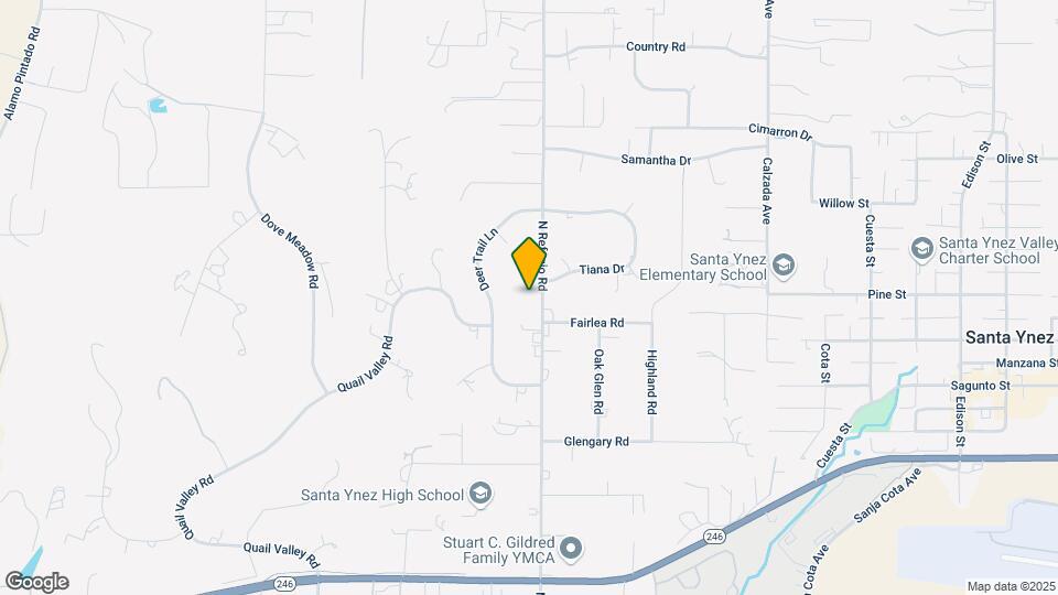 1221 N Refugio Rd Map and Location Details