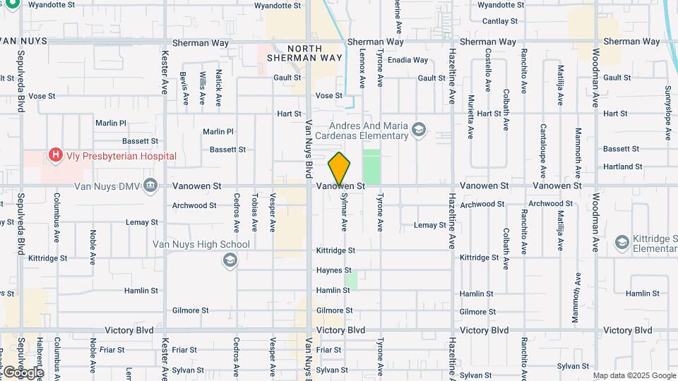 14402 Vanowen St Mapa y Detalles de la Ubicación