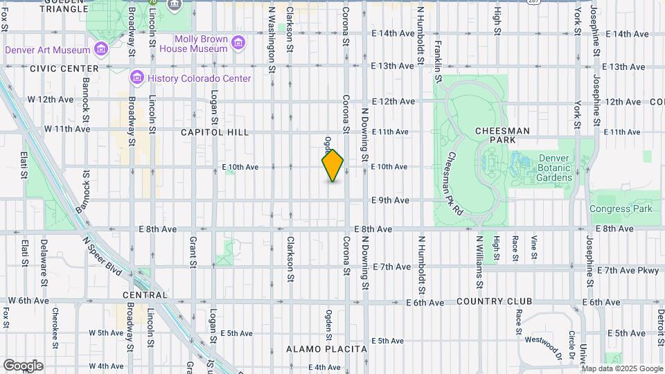 930 Ogden St Mapa y Detalles de la Ubicación