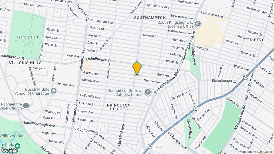 5185 Goethe Ave, Unit FL 1 Map and Location Details